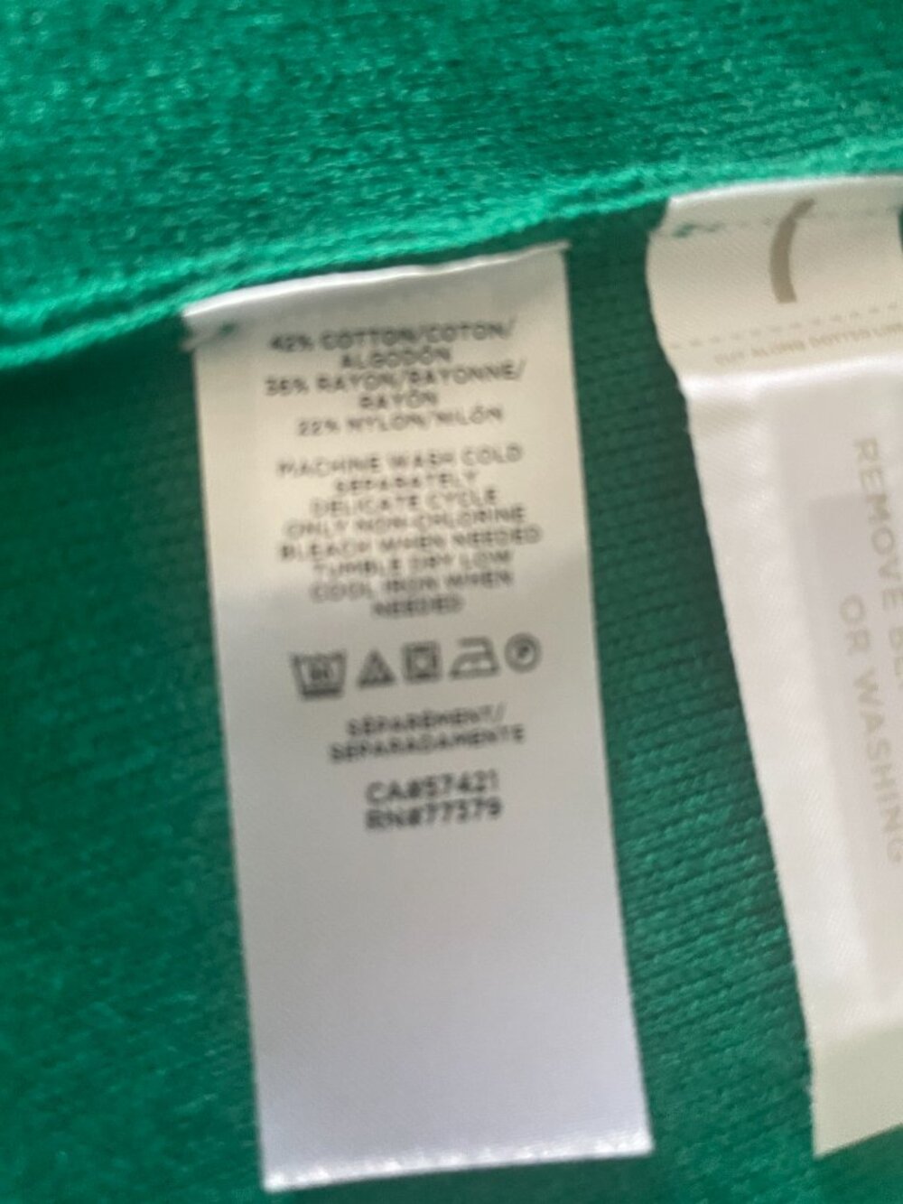Ann Taylor Emerald Green Open Front Duster Cardigan Sweater Jacket NWT Small - Picture 6 of 6